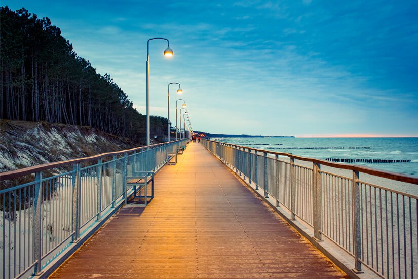 Mielno – Strandpromenade